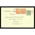 Canada #P34k Postal Card Uprated to Germany 193...