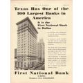 FIRST NATIONAL BANK DALLAS 1931 Texas largest b...