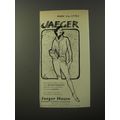 1953 Jaeger Boxer Cardigan and Slacks Advertisement