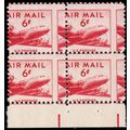 C39, Mint NH 6¢ RARE Airmail Misperf Freak Erro...