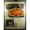 1957 Chef Boy-ar-dee Spaghetti and Meat Balls Ad - This Italian favorite