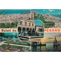 Pesaro Italy Multiview Postcard posted 1976 cre...