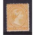 FALKLAND ISLAND 1896 QV 6d WMK CROWN CA MINT LI...