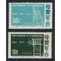 Mexico Centenary of ITU 2v 1965 MNH SG#1093-1094