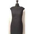 Laura Ashley Black Wool Shift Dress 12 UK