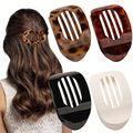 4PCS Flat Hair Clips for Thick Thin Hair, Round...