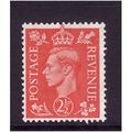 GREAT BRITAIN 1950 SG507 2 1/2d PALE SCARLET U/...