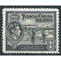 Turks & Caicos Islands 1938 SG194 1/4d Black Mo...