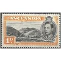 Ascension 1940 SG39a 1d Black & Yellow-Orange P...