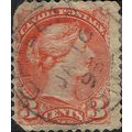 CANADA, Queen Victoria, orange-red 1888, 3c