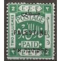 Palestine 1921 SG61 2m Blue-Green Mounted Mint .