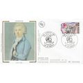 France 1989 Barnave Silk FDC St Greve special C...