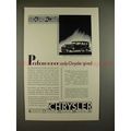 1930 Chrysler 77 Royal Sedan Car Ad - Performan...