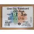 London Transport One Day Travelcard Adult Ticke...