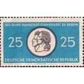 DDR, Humbolt University 150 years, blue 1960, 25Pf