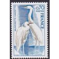 France 1975 Nature Conservation Snowy Egret Her...