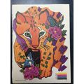 Heat Transfer Iron on Decal Cat Butterfly Flowe...
