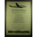 1945 Lockheed Constellation Ad - New World Standard