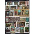 Art Stamp Collection Used Paintings Architectur...