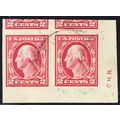 409, Used 2¢ Superb JUMBO Pair With Initials * ...
