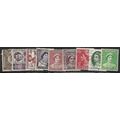 1950/1965 9 different values - fine used (o)