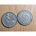1949f 50 Pfennig Germany Coin