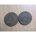 1960d 2 Pfennig Germany Coin