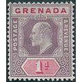 Grenada 1904 1d purple & carmine SG68 unused