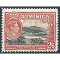 Dominica 1938 SG107 2/6d Black & Vermillion Mou...