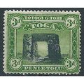 Tonga 1897 SG44 3d Black & Yellow-Green Mounted...