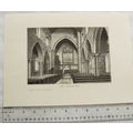 Engraving Interior of Barnby-Dun Church