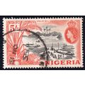 1953 Nigeria Sg78 5s Black & Red - Orange fine ...