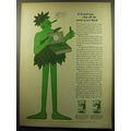 1959 Green Giant Peas Ad - A brand-new chip off the good green block