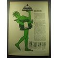 1959 Green Giant Corn Ad - Nice new way to be corn-fed
