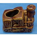 Vintage Train Locomotive Toothpick Holder BROWN...