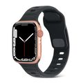 Square Buckle Stripes Silicone Watch Band, For ...