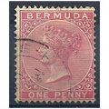 Bermuda 1887.SG23 1d Rose-Red Fine Used.