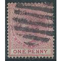 Lagos 1885 SG22 1d Rose-Carmine Good Used.. .