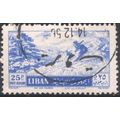 Lebanon 1955 - SG522 - 25p blue - Skiers - used