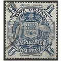 Australia 1949 SG224c £1 Blue Fine Used . .. .