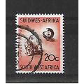 SouthWestAfrica.SG183 20c Topaz.Fine Used.May21c