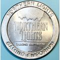 Northern Lights. $1 Casino Token. Walker, MN. R37.