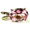 Pure Pink Topaz, 14KY Gold Pendant, P040