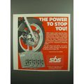 1990 SBS Scandinavian Brake Systems Ad - Stop You