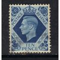 GB 1939 KGV1 10d Turquoise Blue SG 474 ( G877 )