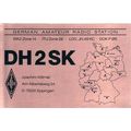 German Amateur Radio QSL Card DH2SK Eppingen Ge...