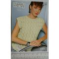 Vintage: Wendy 3038 Lady's chevron stitch top, DK