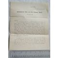 1894 letter Richard Rabbidge, liquidator The No...