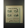 1953 Holland-America Line Cruise Advertisement - Signs of Spring