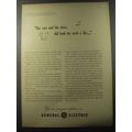 1953 General Electric Ad - The rats and the mice, did lead me such a life